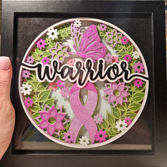 Breast Cancer Warrior Pink Ribbon