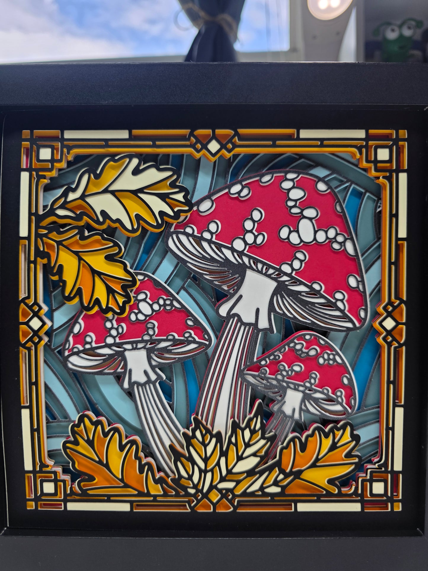 Mushrooms Stained Glass