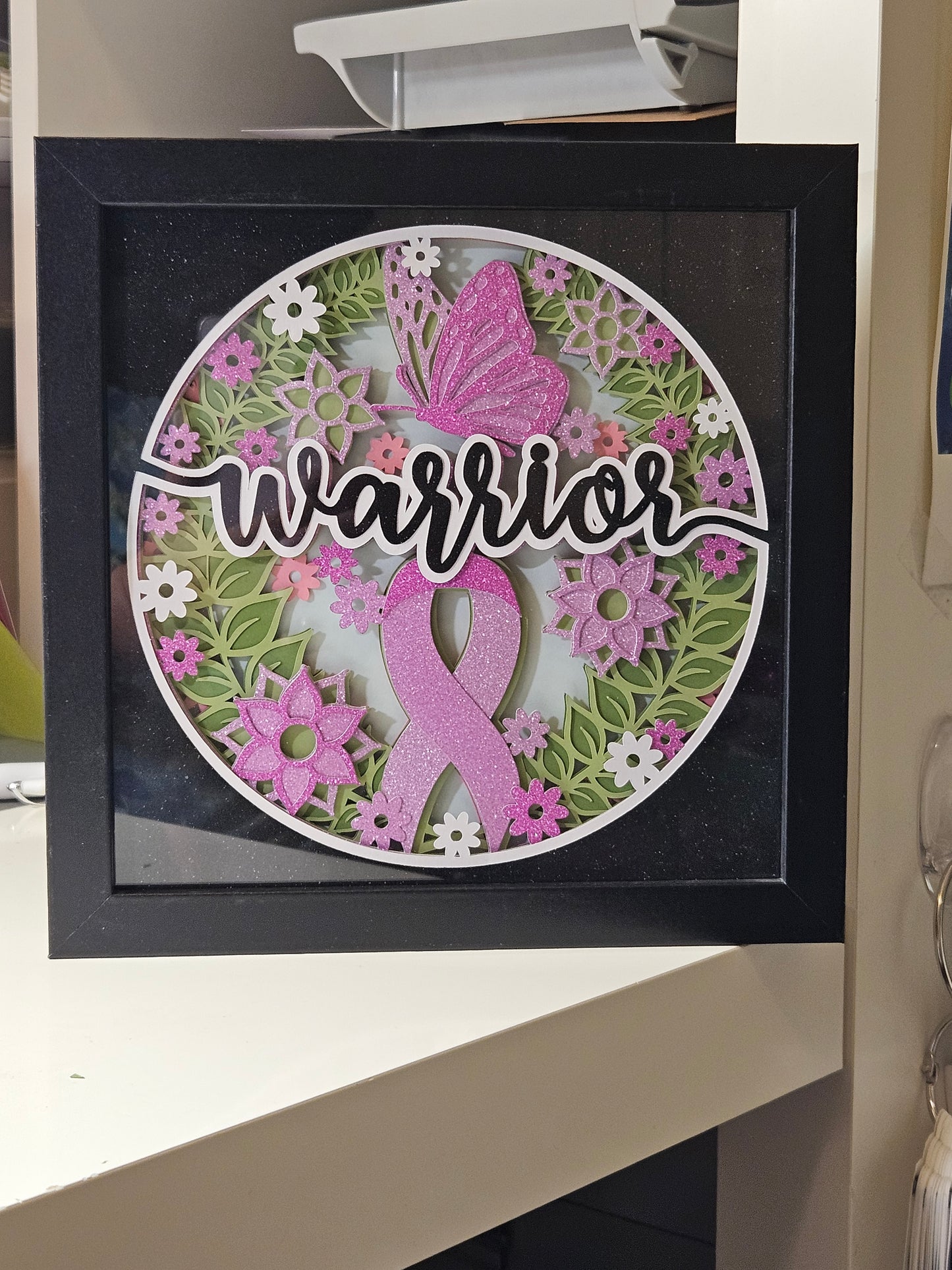 Breast Cancer Warrior Pink Ribbon