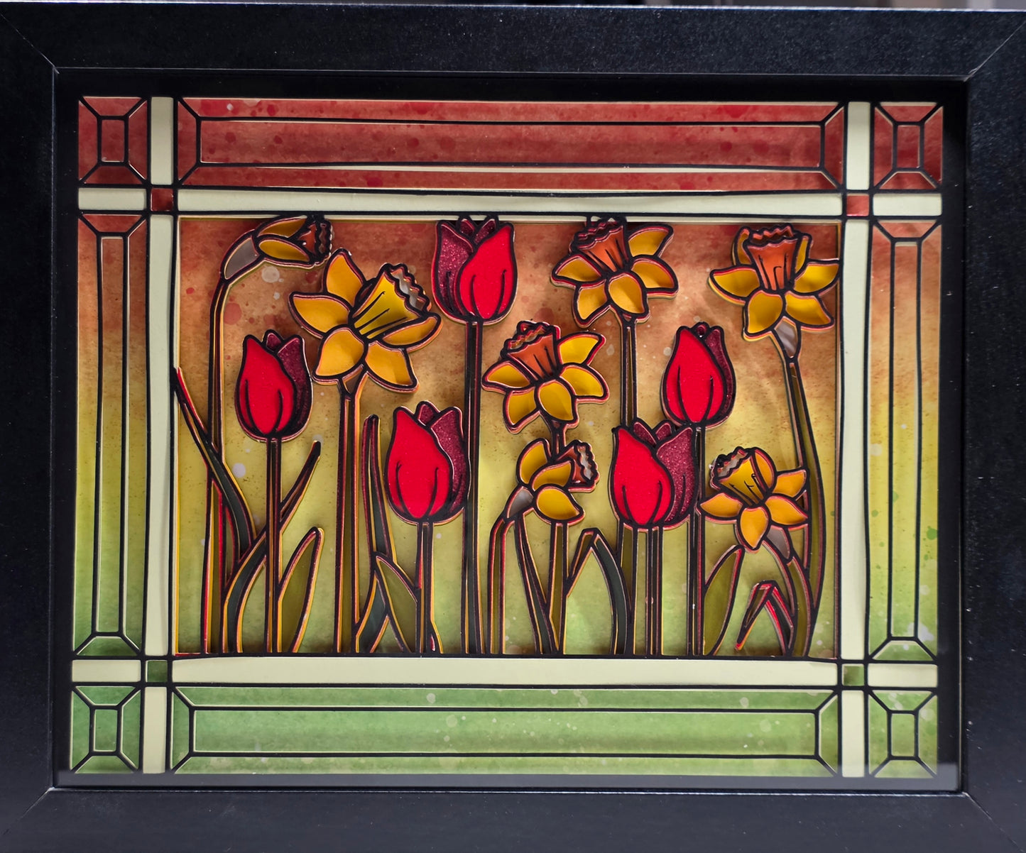 Tulips and daffodils