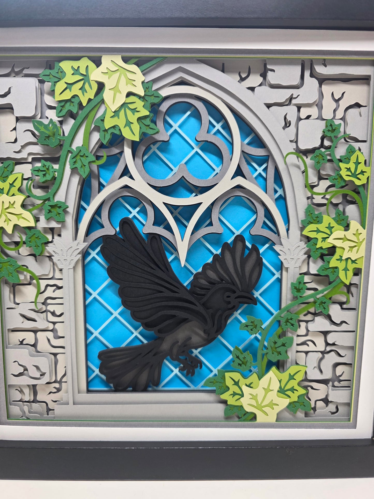 Gothic Raven in Castle